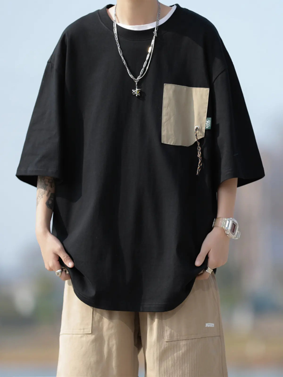 Men's Casual Loose Fit Summer Short-Sleeved T-Shirt