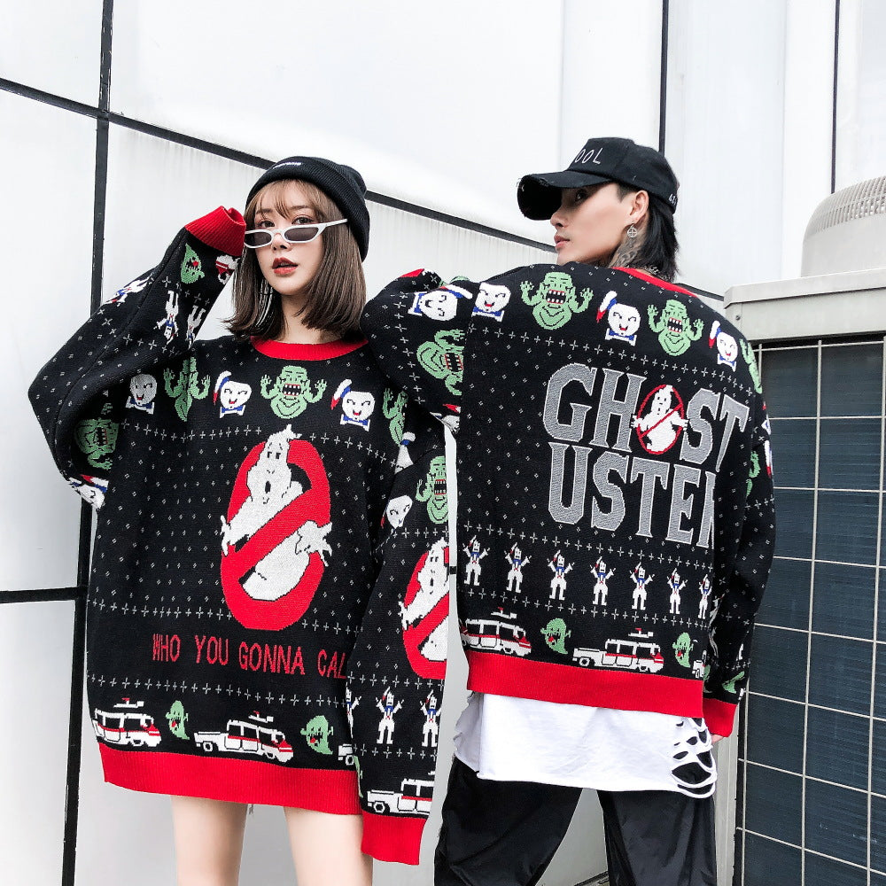 Lovely loose knit sweater sweater couple