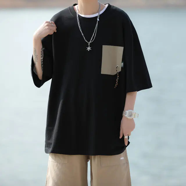 Men's Casual Loose Fit Summer Short-Sleeved T-Shirt