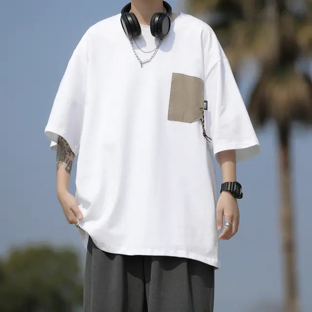 Men's Casual Loose Fit Summer Short-Sleeved T-Shirt